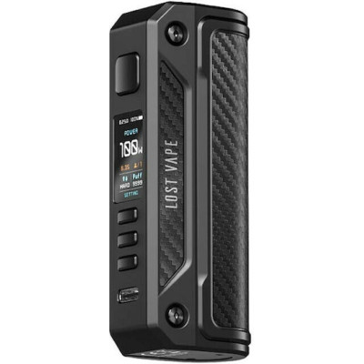 Lost Vape Thelema Solo Box Mod 100W Black Carbon Fiber