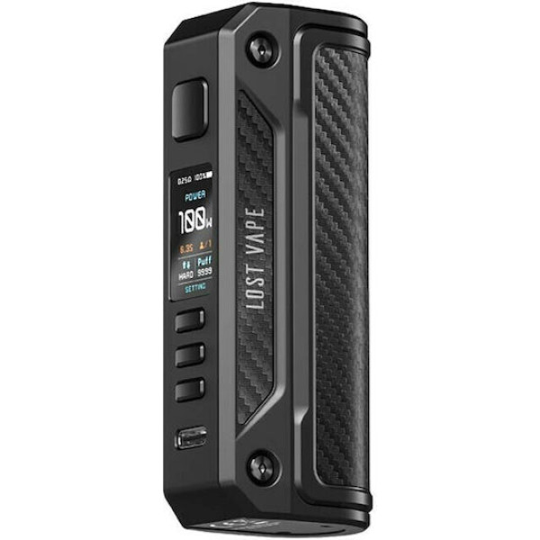 Lost Vape Thelema Solo Box Mod 100W Black Carbon Fiber